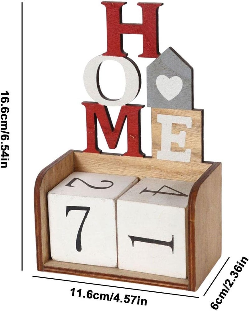 woobles Holiday Countdown Calendars - Women DIY Christmas Countdown Calendar Decor with Wood Blocks - Tabletop Ornaments Advent Calendar for Offices, Rooms - Image 4